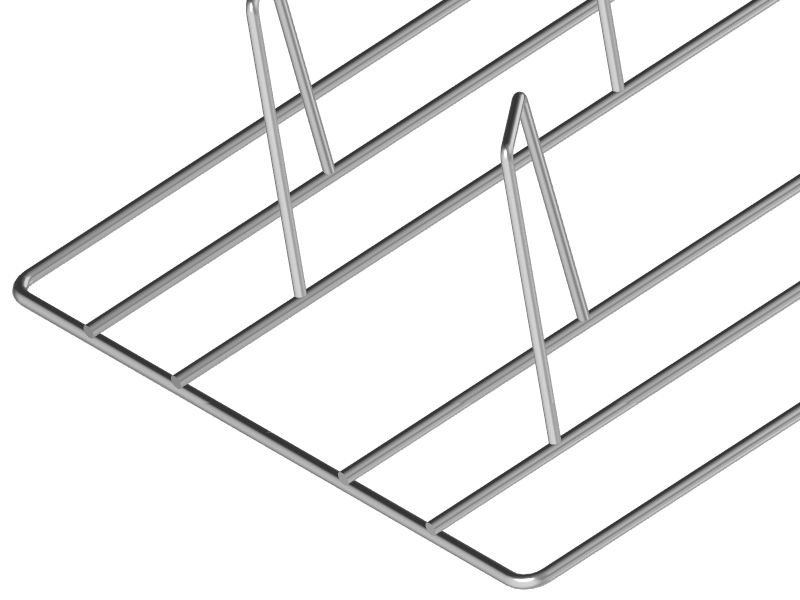 Wire shelving for chickens